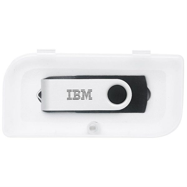 8Gb Swivel USB in Leaf Case