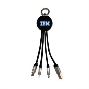 Round Glow 3in1 Illuminating Charge Cable