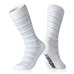 watsonx White stripe socks