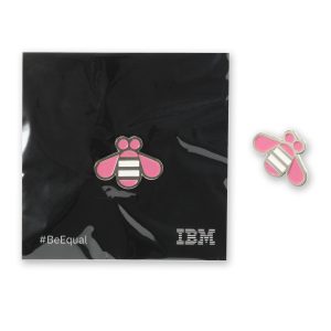 Bee Lapel Pin - Pink