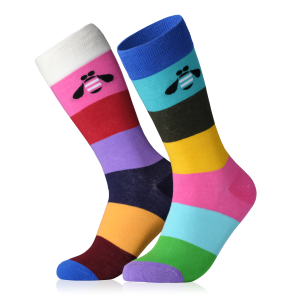 Be Equal Mismatched Rainbow Socks