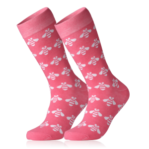 IBM Dark Pink Bee Socks