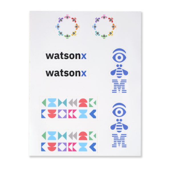 A4 Sticker sheet watsonx Colourful Pk 5